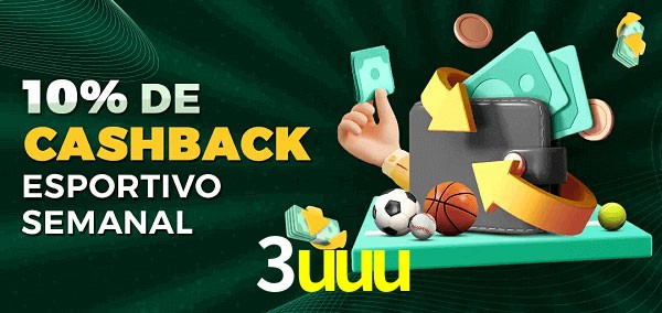 10% de bônus de cashback na 3uuu